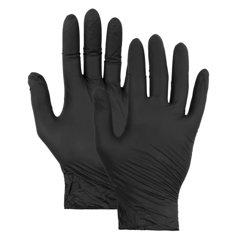 Ulith Nitril-Einweghandschuhe puderfrei schwarz – 100 Stück – Größen M–XL Neue Ware