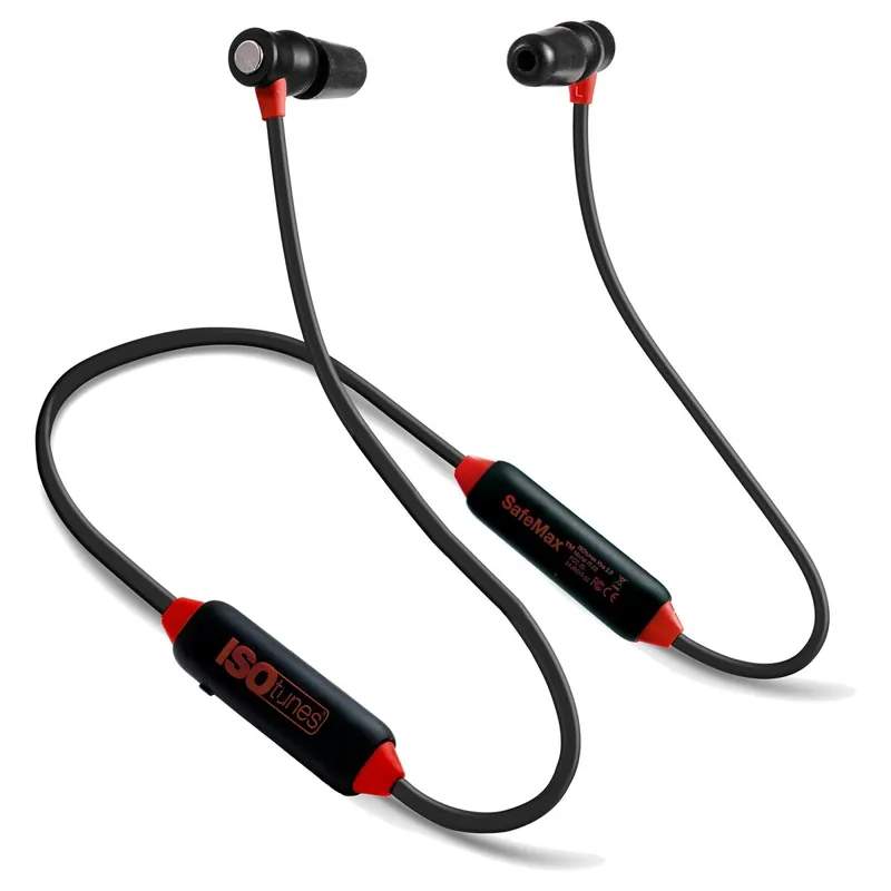 ISOtunes Sport Xtra 2.0 passiver Bluetooth-In-Ear-Gehörschutz – Schwarz/Rot Nur Heute