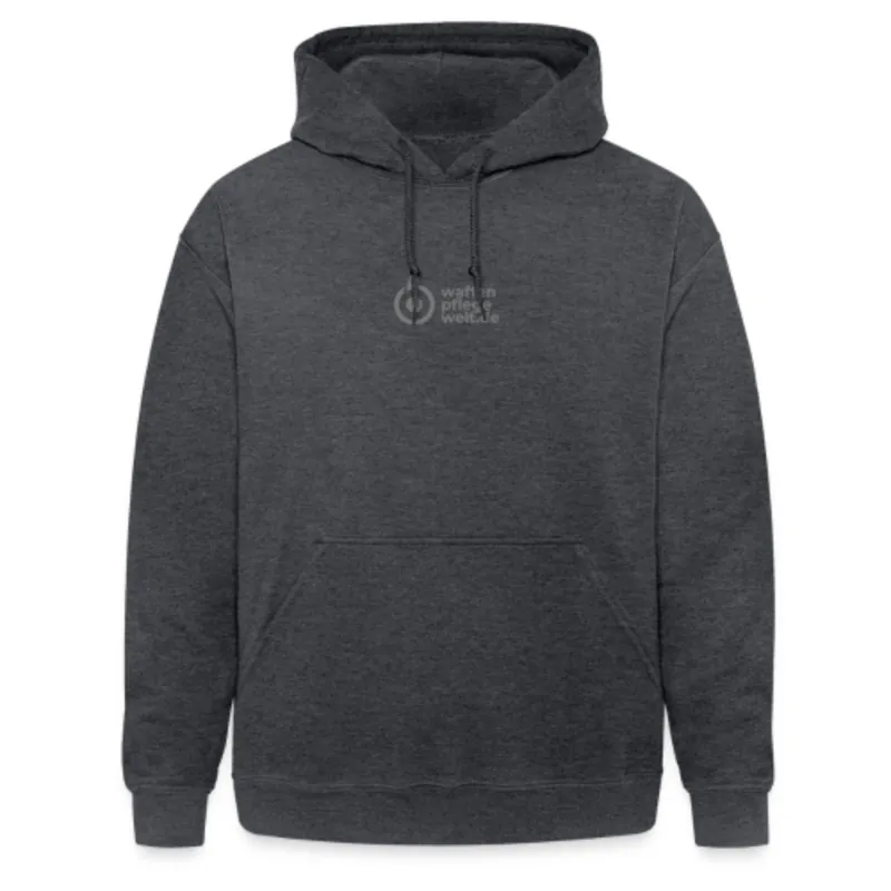 Zertifiziert WPW Damen Hoodie mit Waffenpflegewelt Aufschrift grau meliert