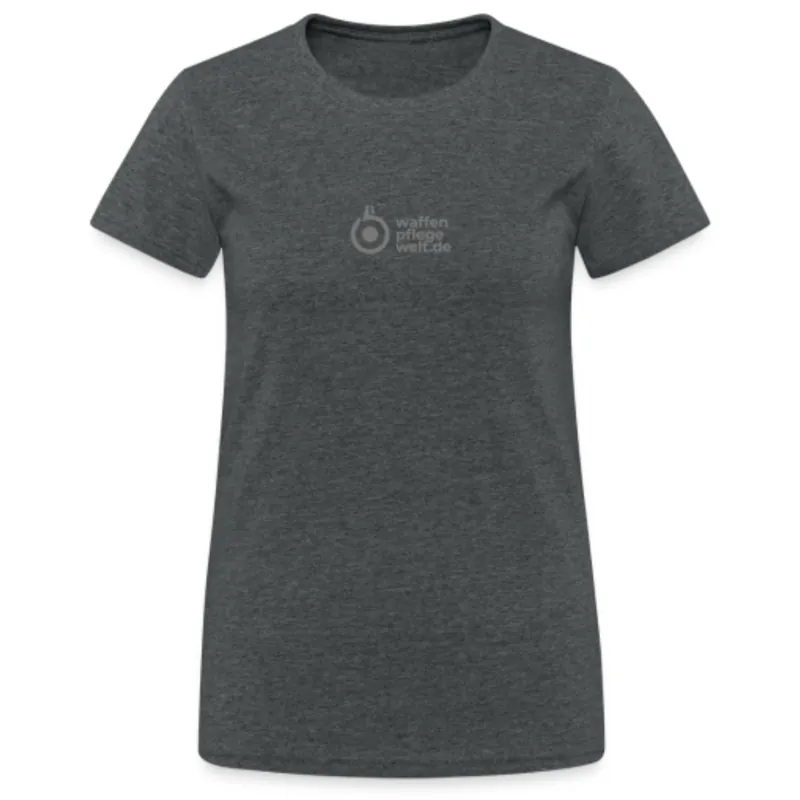 WPW Damen Shirt mit Waffenpflegewelt Aufschrift grau meliert Schnäppchen