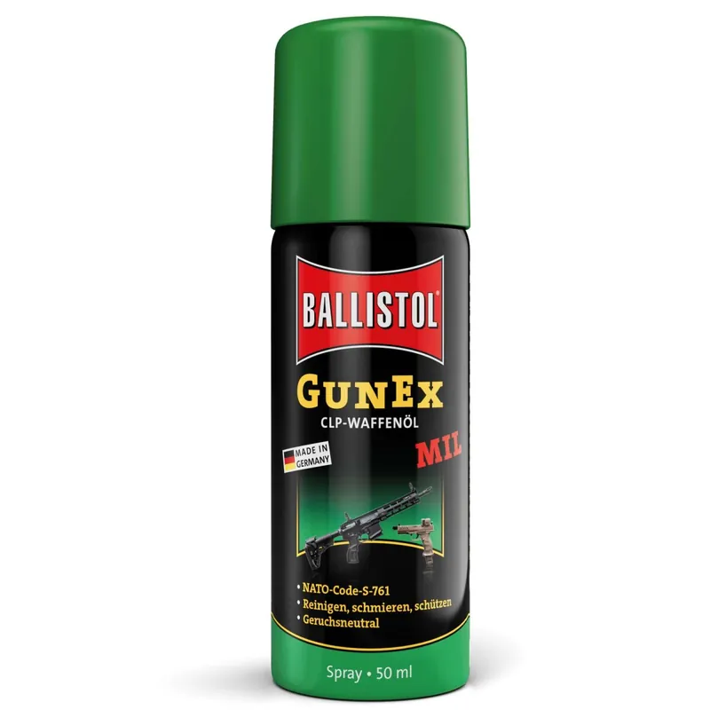 Preiswert BALLISTOL Gunex MIL Waffenöl Spray 50 ml