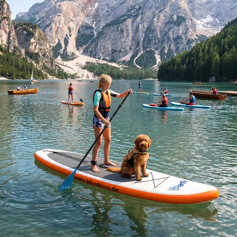 Meistverkauft Blueborn ProGlider 11 SUP 332x77x14 cm Stand Up Paddle Board mit Pumpe Doppelkammer-System