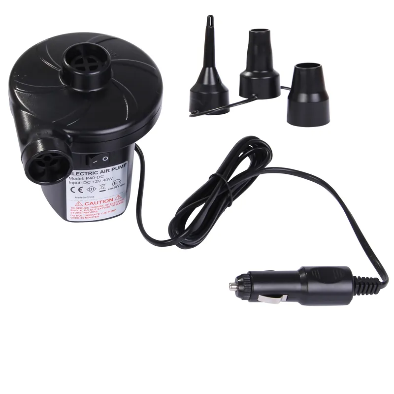 Zertifiziert Blueborn Elektro Luftpumpe P40 elektrische 12V Pumpe 40W Kompressor 3 Luftdüsen 240 L/min 0,48 PSI