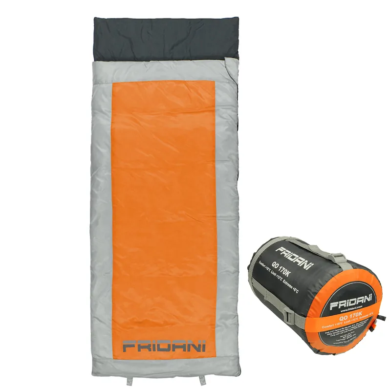 Fridani Kinderschlafsack QO 170 x 70cm Deckenschlafsack +6 °C Orange warm wasserabweisend waschbar Günstig