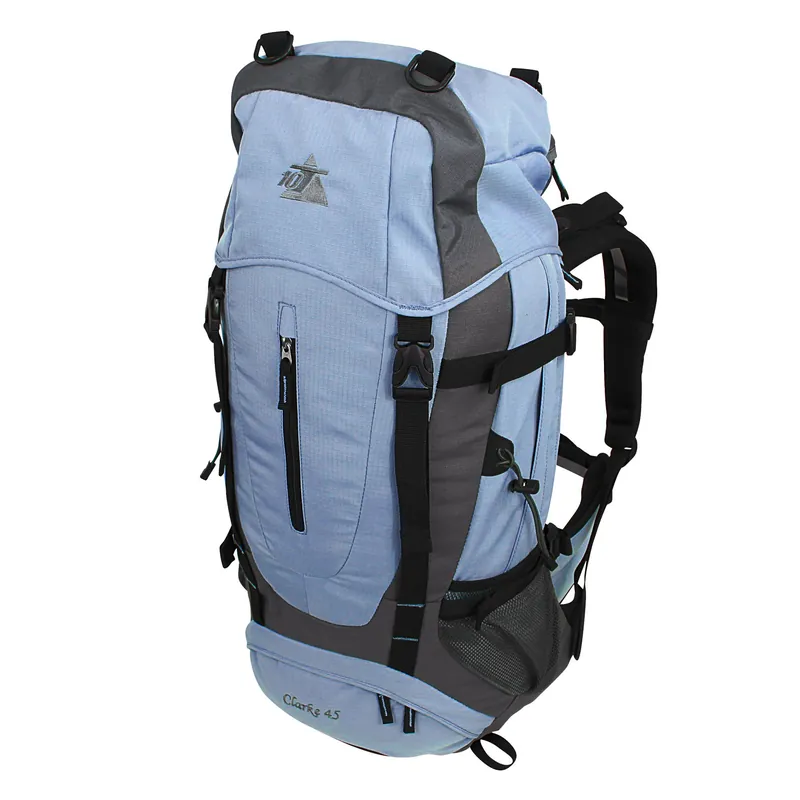 10T Rucksack Clarke 45L Tourenrucksack Wanderrucksack Daypack mit Regenschutz & Trinksystem Neu Im Sortiment