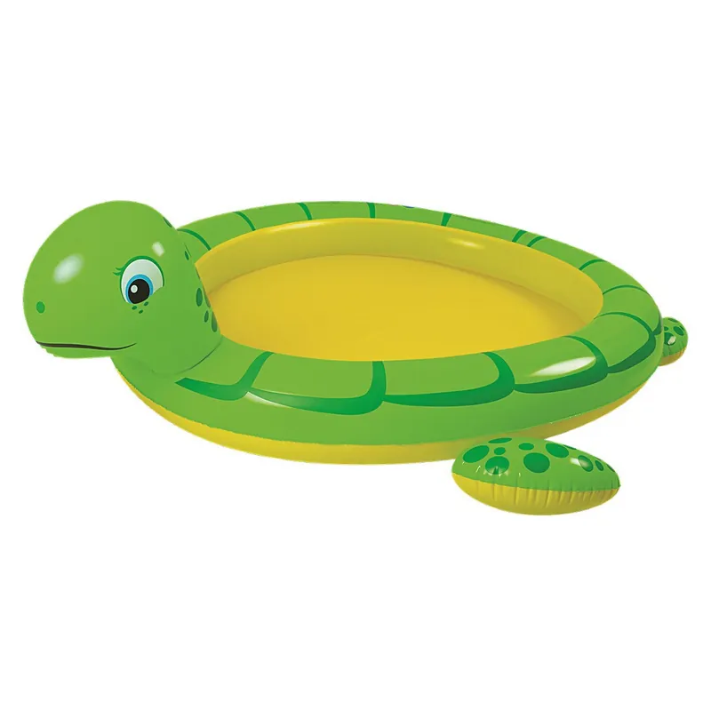 Jilong Turtle Spray Pool 215x189 cm Kinderpool mit Sprüher Planschbecken Gartenschlauch-Anschluss Preisknaller