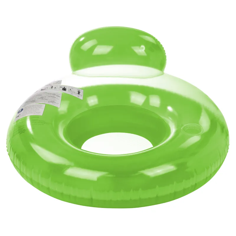Echt Jilong Pool Lounge Green Ø 118cm Poolsessel Schwimmsitz Wassersessel Wasser-Sofa mit Getränkehalter