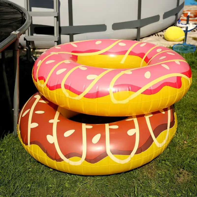 Jilong Schwimmring Big Pink Donut XL Wasserspielzeug Sitzreifen Poolsessel Schwimmsitz Ø 110x30 cm Begrenztes Angebot