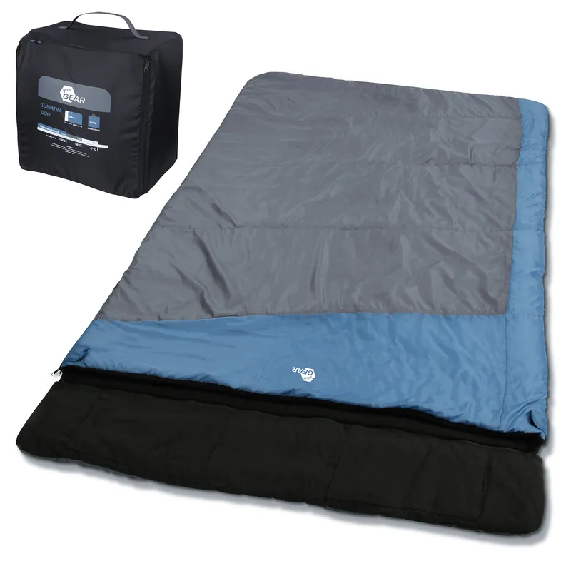 Letzte Chance yourGEAR 2 Mann Schlafsack Sumatra Duo -7°C Deckenschlafsack 230x160cm Futter aus 100% Baumwolle