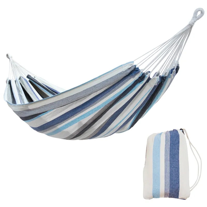yourGEAR Maui Aqua - Hängematte 200 x 120 cm 240 kg Baumwolle Tuchhängematte Packtasche Sofort Bestellen