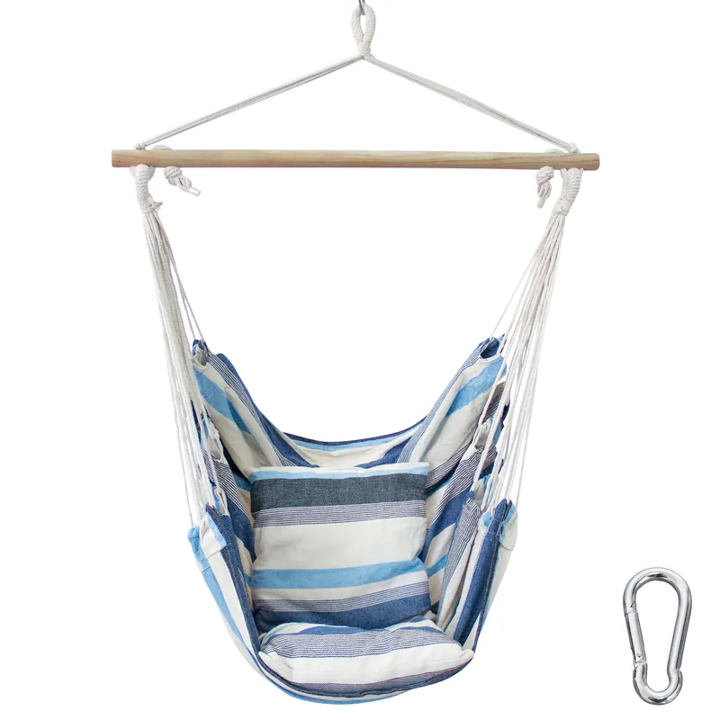 Direkt Vom Hersteller yourGEAR Lombok Aqua Hängesessel mit 2 Kissen Sitz-Hängematte 240kg Hängeschaukel 360° Swing Chair