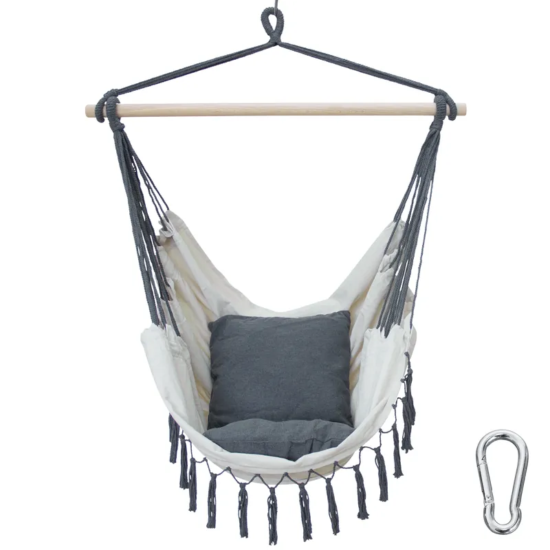 Preiswert yourGEAR Elba XL Hängesessel 2 Kissen Sitz-Hängematte 240kg Hängesitz Hängeschaukel 360° Swing Chair