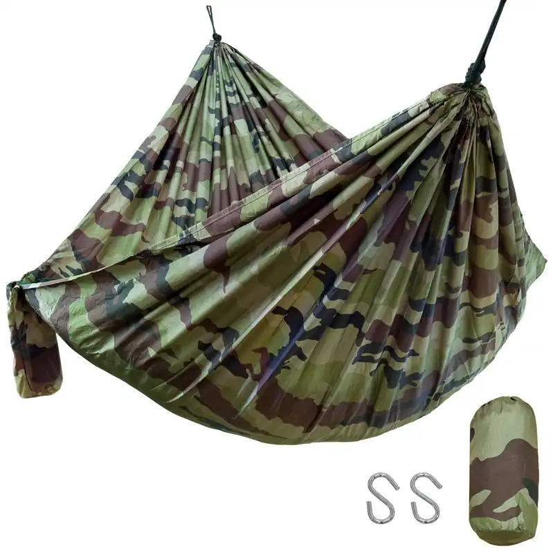 Garantierte Lieferung yourGEAR Katmai - ultraleichte Hängematte 270x140 cm reißfestes Nylon 60g/m² camouflage 240kg TÜV