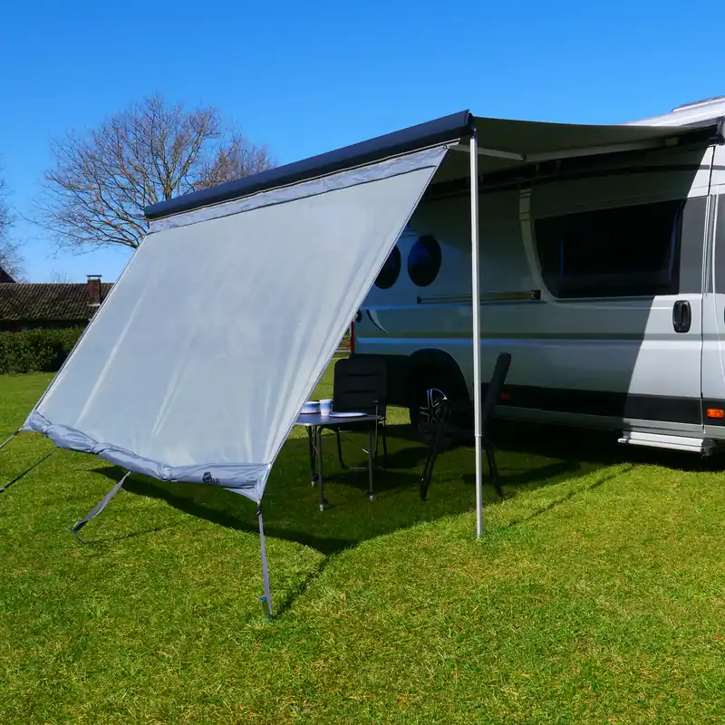your GEAR Sun + Rain Blocker 3,7 x 2 m - Vorderwand für Markise schützt vor Sonne, Wind und Regen Direkt Vom Hersteller