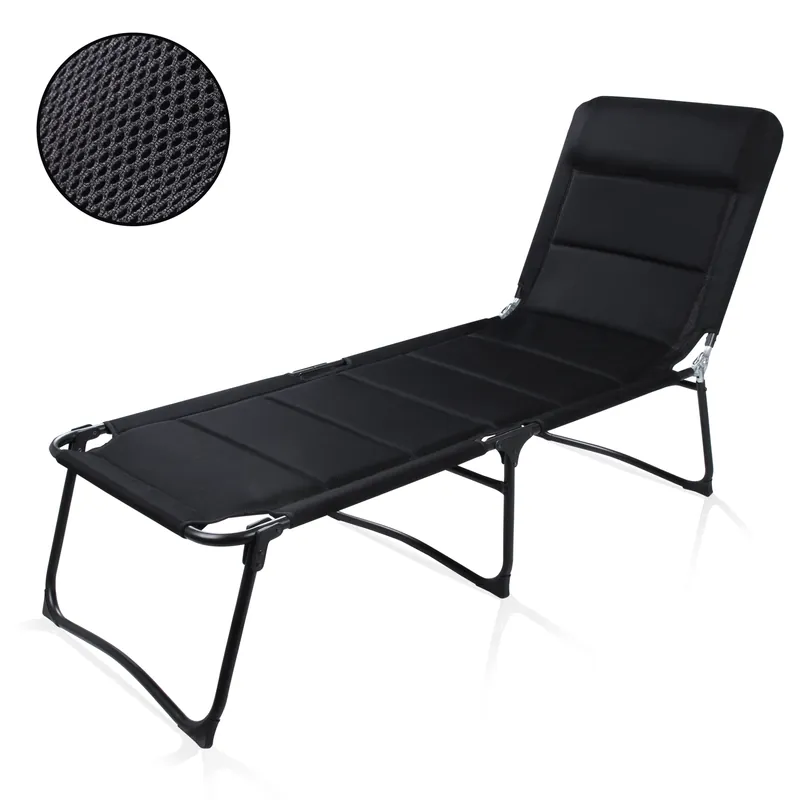 your GEAR Sonnenliege Salina 3D - gepolsterte XXL Campingliege mit 3D Mesh & 2m Liegefläche Top-Seller