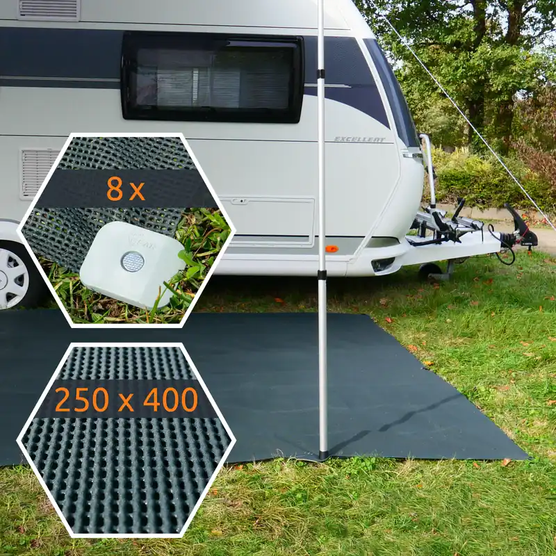 Günstig your GEAR Outdoor Soft Carpet 250 x 400 cm - Vorzeltteppich, Zeltteppich, Teppich mit Tasche