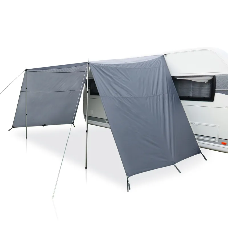 Heißes Angebot your GEAR Teramo 250 - Wohnwagen / Wohnmobil Sonnendach UV 50+ Tarp Vorzelt mit Seitenwänden
