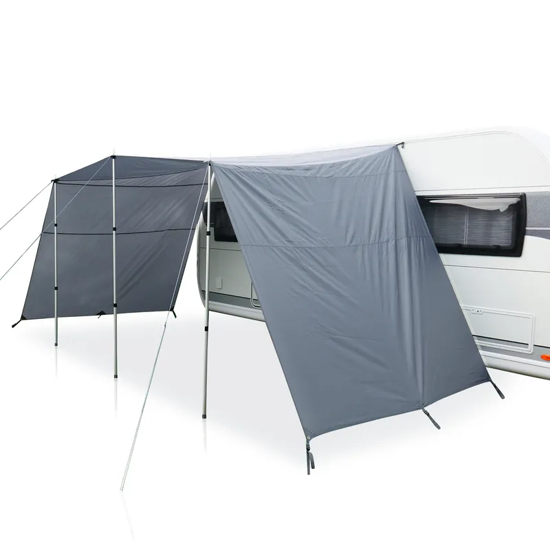your GEAR Teramo 400 - Wohnwagen / Wohnmobil Sonnendach UV 50+ Tarp Vorzelt mit Seitenwänden Neu Im Sortiment