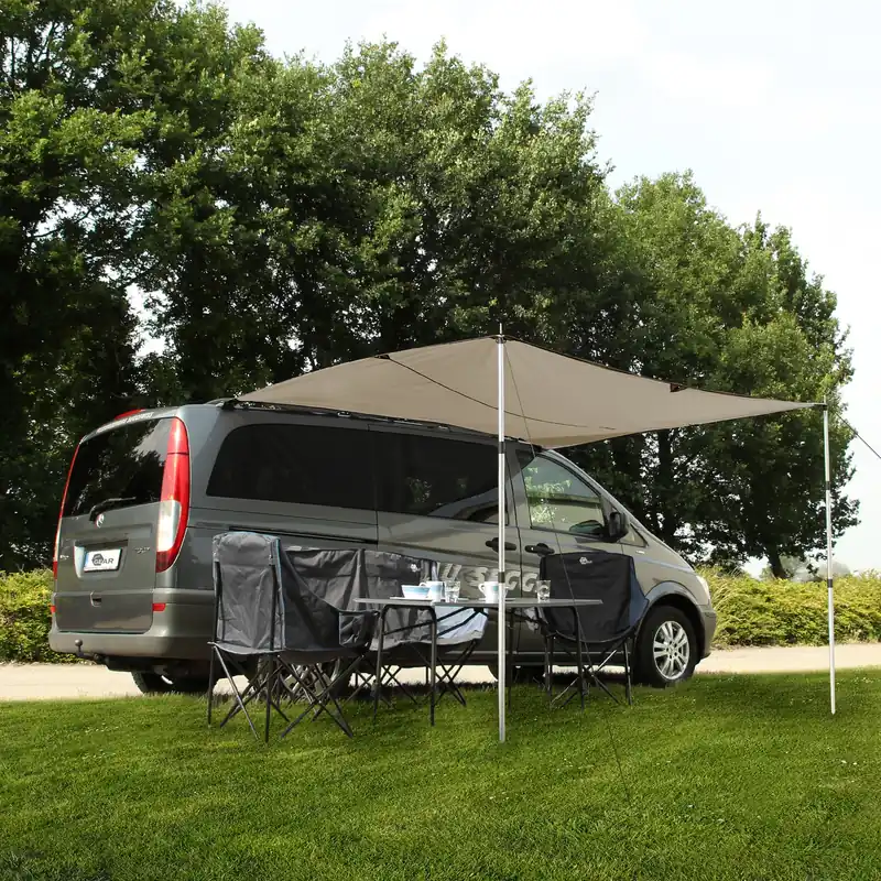 Sichere Zahlung your GEAR Motorhome Cotton Tarp TC 260 x 240 Sonnensegel mit Aufstellstangen für Bus Van Auto