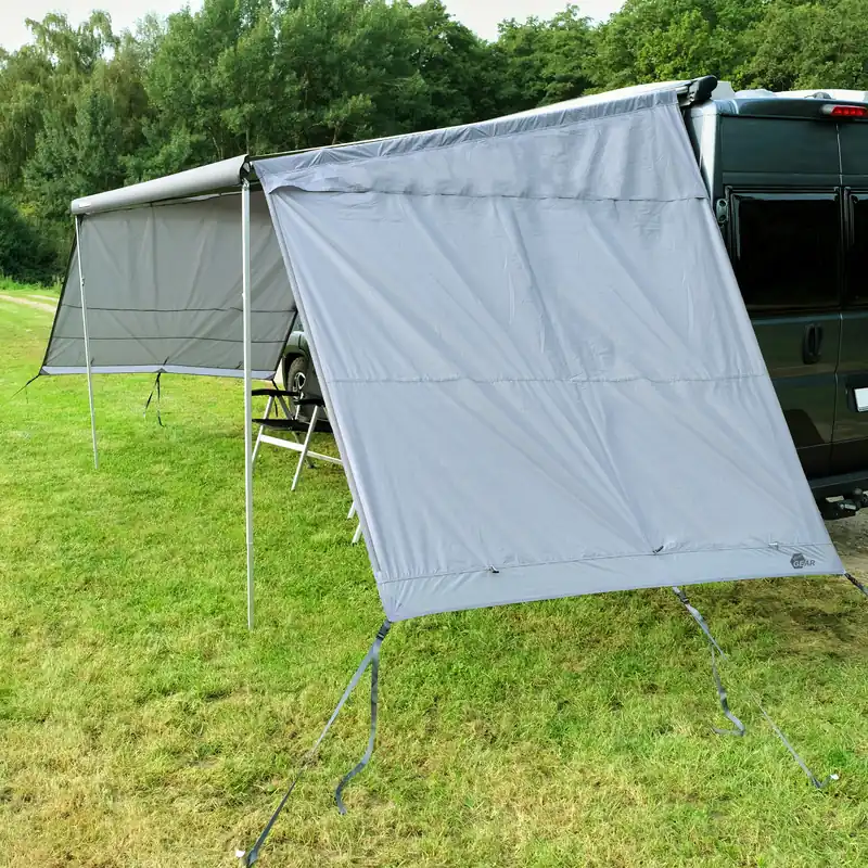 Neue Kollektion your GEAR Sun + Rain Blocker Side Walls - 2 x Seitenwand Markise schützt vor Sonne Wind und Regen