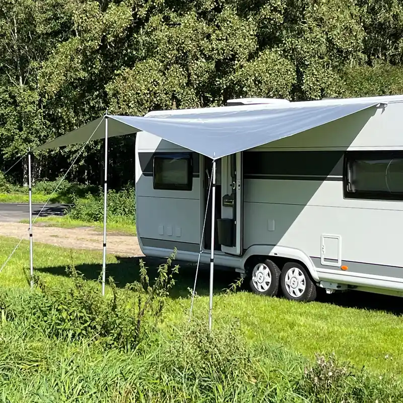 your GEAR Caravan Thermo Tarp 435 x 250 cm Wohnwagen Sonnensegel UV80 lichtundurchlässig wasserdicht Preis Gesenkt