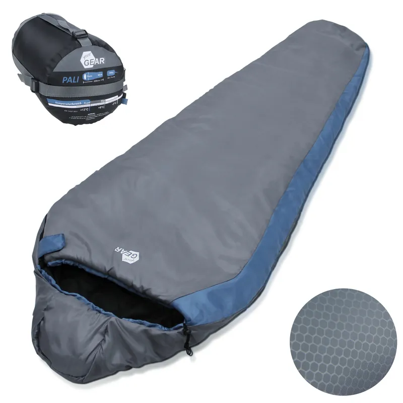 your GEAR Schlafsack Pali -3°C Mumienschlafsack 220x75 cm Sommerschlafsack leicht kleines Packmaß Neu