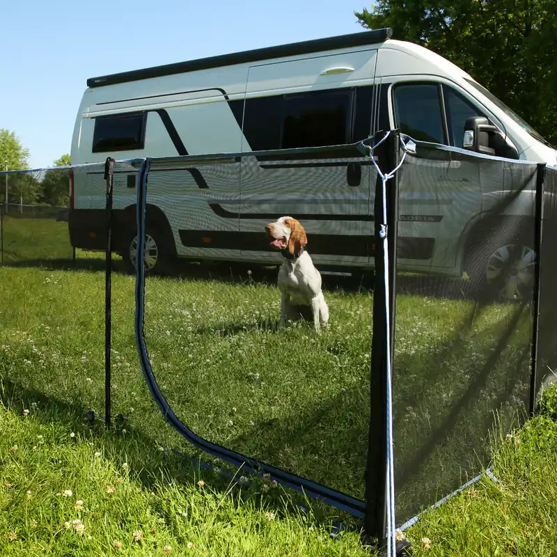 Finale Aktion your GEAR Larino Door - mobiler Hundezaun, Freigehege für Camping und Garten, unendlich erweiterbar