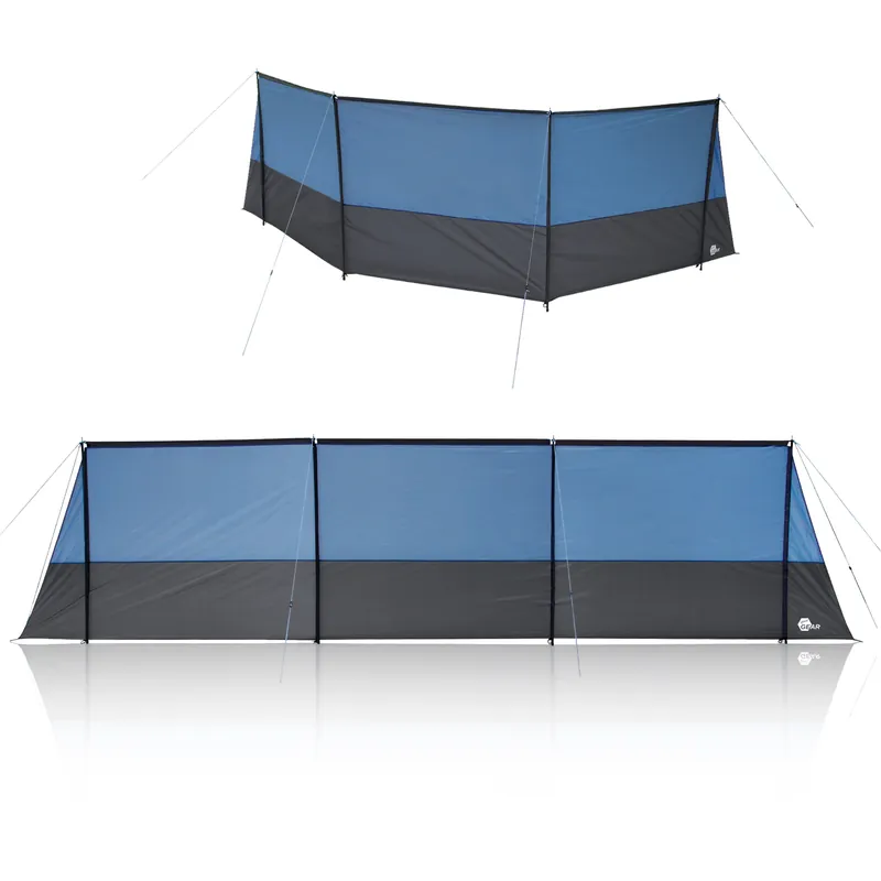 Preisreduziert 2nd Chance - your GEAR Windschutz Levante 600 Sicht- und Sonnenschutz Querstangen 600x140 cm Camping Strand Garten (71112)