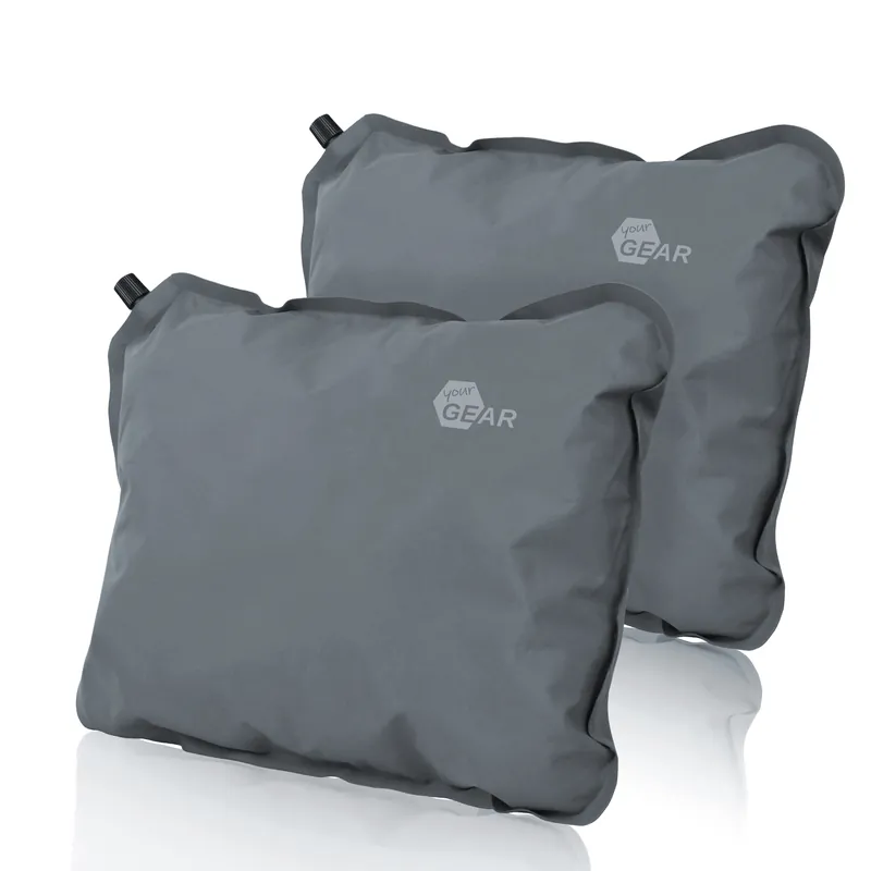2nd Chance - your GEAR Reise-Kissen Set 2x Kopfkissen 40x30cm weiche Füllung 8-12 cm hoch komprimierbar aufblasbar (Pal LJ) (71077) Online Kaufen