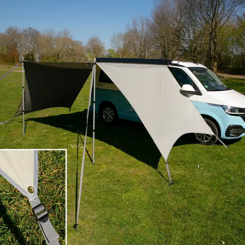 your GEAR Tropea TC Bus Vorzelt UV 50+ Tarp Sonnensegel aus Baumwolle für Bulli Van Wohnmobil Sale