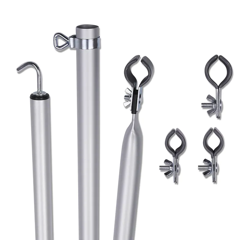 2nd Chance - your GEAR Roof Pole Set - 2x teleskopierbare Dachhakenstangen, Aluminium Dachstange 230 - 325 cm (71418) Sofort Bestellen
