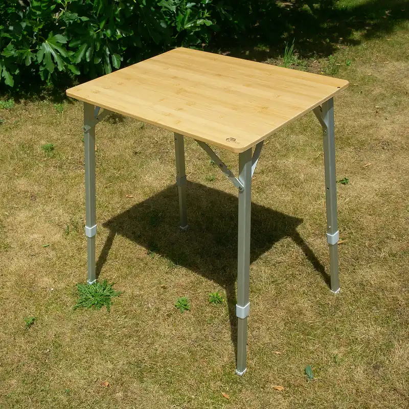 Solange Der Vorrat Reicht your GEAR Portofino M - Bambus Campingtisch, Klapptisch, Bambustisch für 2 Personen