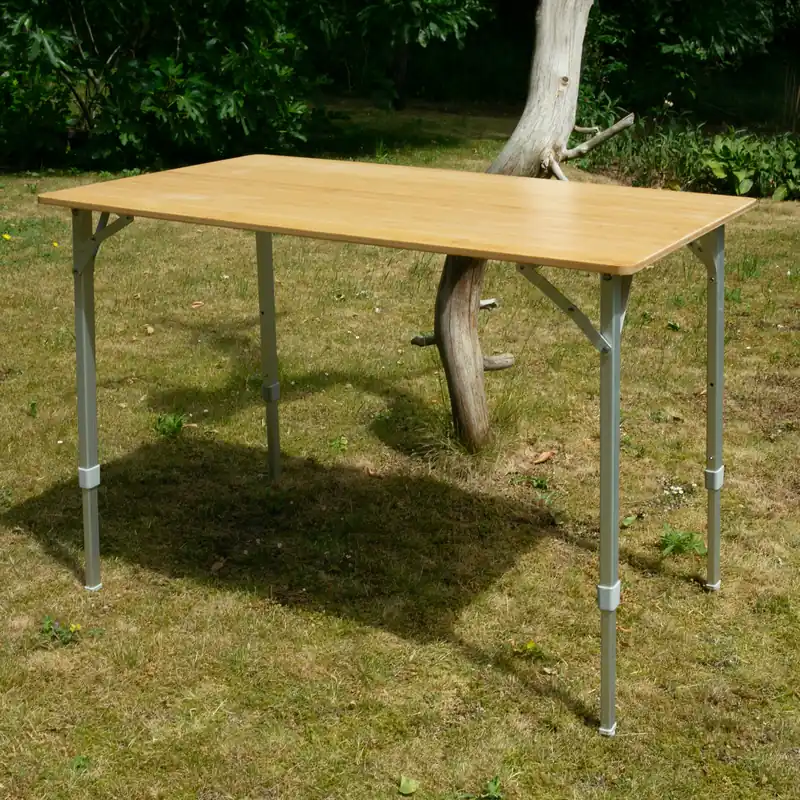 your GEAR Portofino L - Bambus Campingtisch, Klapptisch, Bambustisch für 4 Personen Jetzt Bestellen