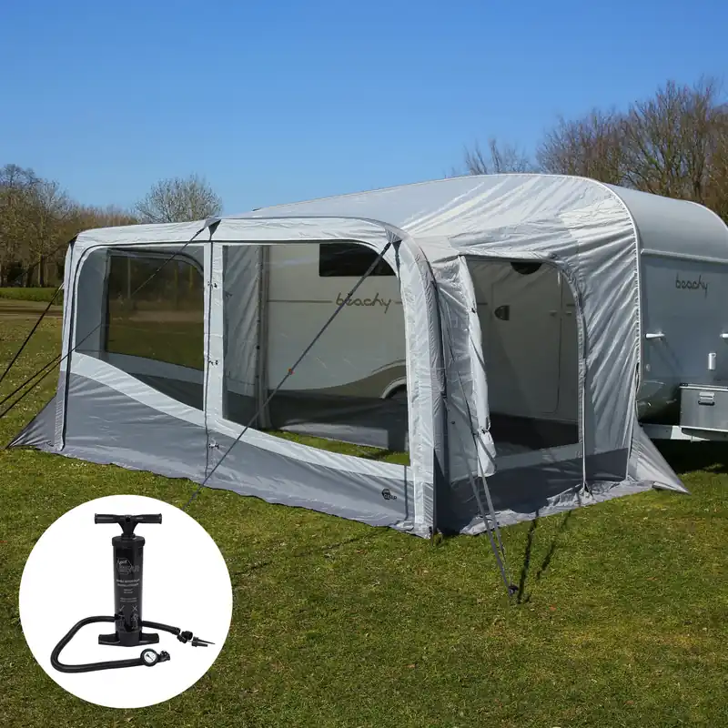 your GEAR Brela Air 420 - aufblasbares Vorzelt für Hobby beachy 420 Wohnwagen Reisevorzelt Letzte Chance