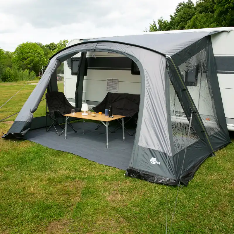 2nd Chance - your GEAR Vorzelt Positano 400 - Wohnwagenvorzelt mit 4 Fenstern und großer Tür. UV 50+ Caravan Zelt (71458) Bestpreis