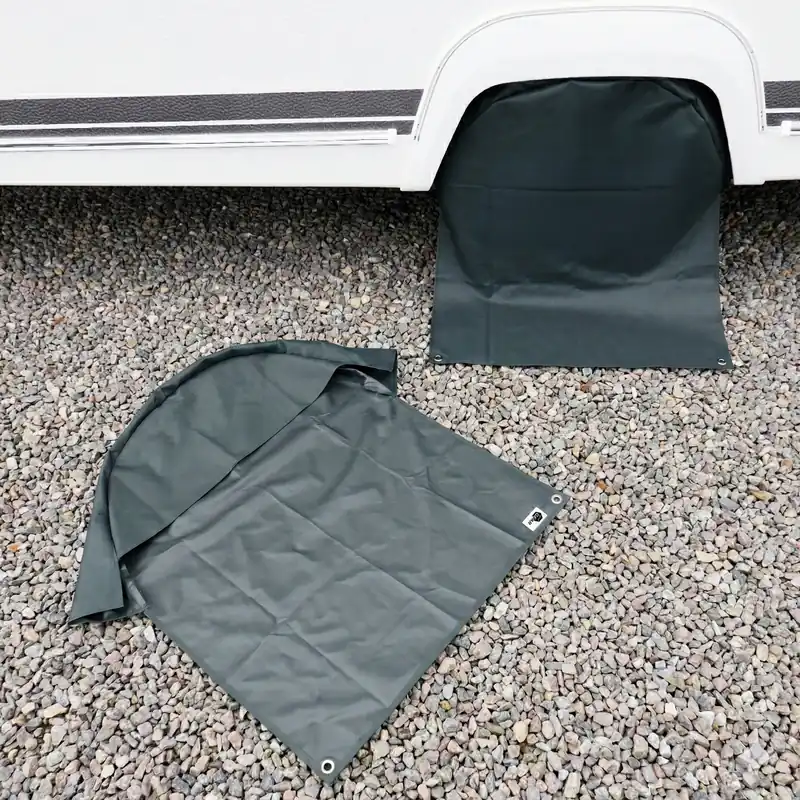 Knallerangebot your GEAR Wheel-Cover - Reifenschutz 16/17 Zoll für Wohnmobil & Wohnwagen, 2 Stück