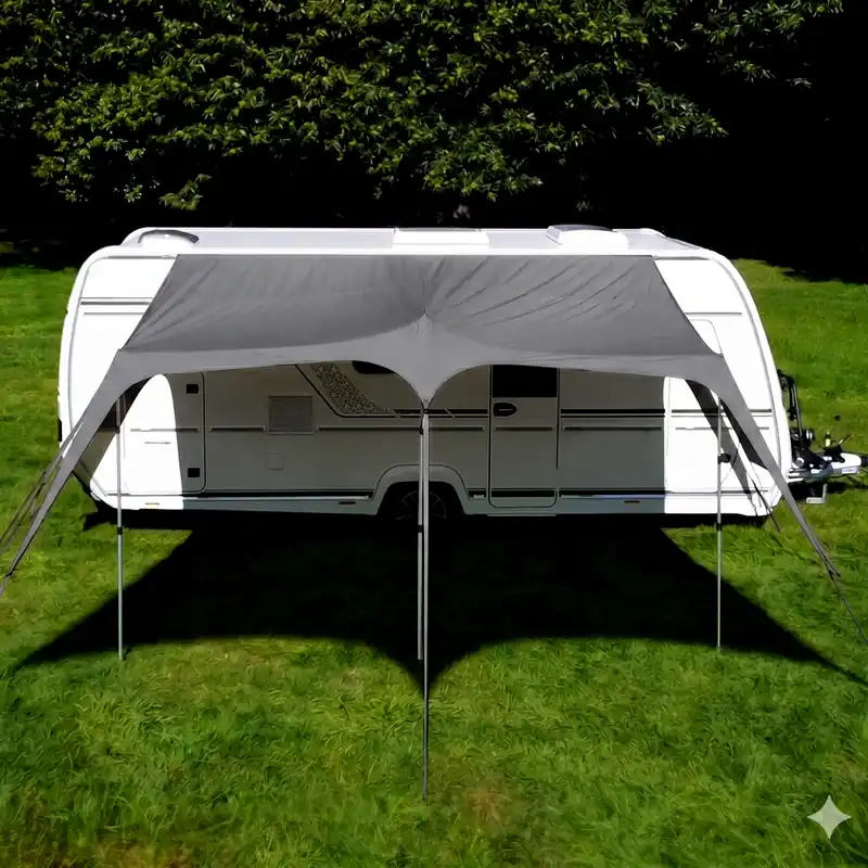 your GEAR Scilla PES 450 x 250 - Caravan Tarp Wohnwagen Sonnensegel Wohnmobil Sonnendach Vordach Nur Heute