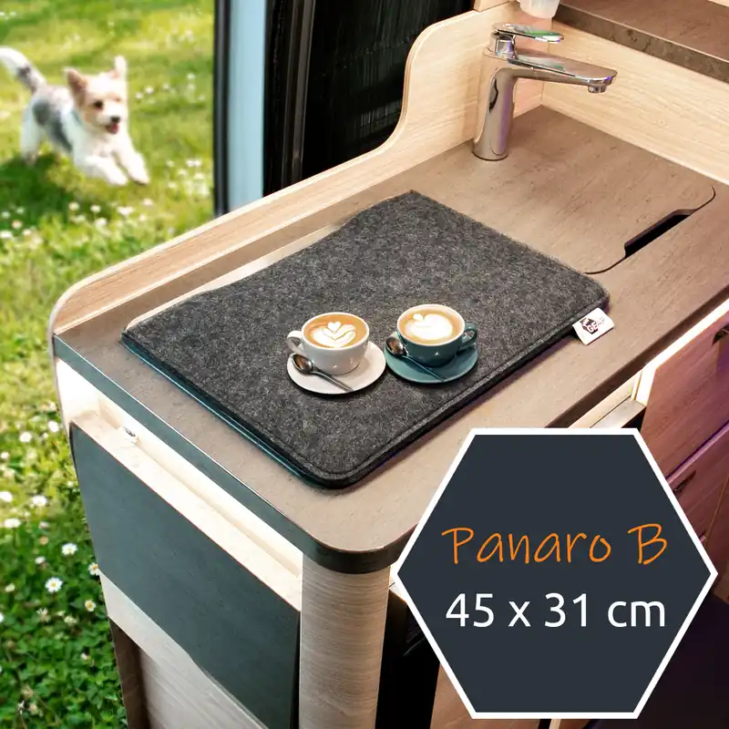 Top-Angebot 2nd Chance - your GEAR Panaro B - Herd & Spülenabdeckung 45 x 31cm 4,8mm Filz für Wohnmobil Wohnwagen Kastenwagen (71548)