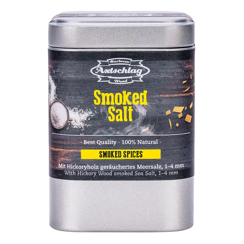 Schnäppchen Axtschlag Smoked Spices Räuchersalz Hickory 150 g Dose