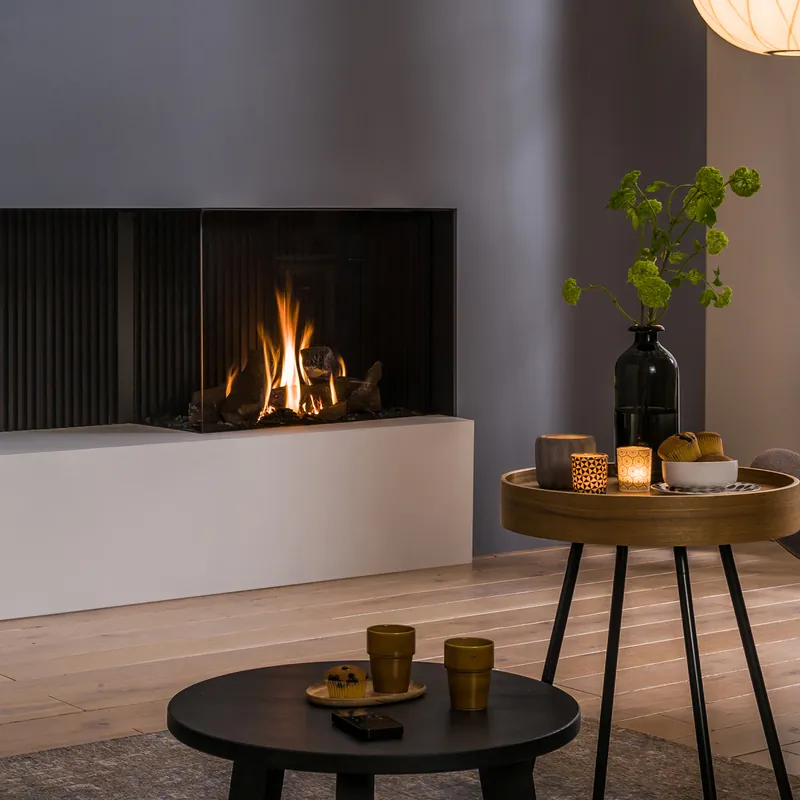 Online Kaufen Trimline Fires Trimline 83 Corner Left Gas Kamineinsatz G20