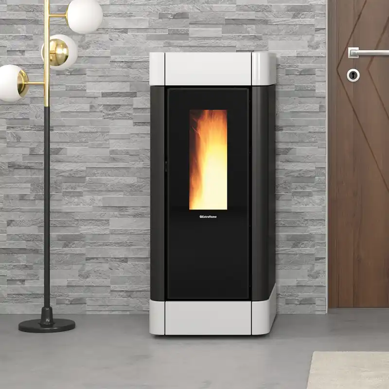 Jetzt Kaufen Extraflame Evolution Line Sinfony Pelletofen Stahl Weiß