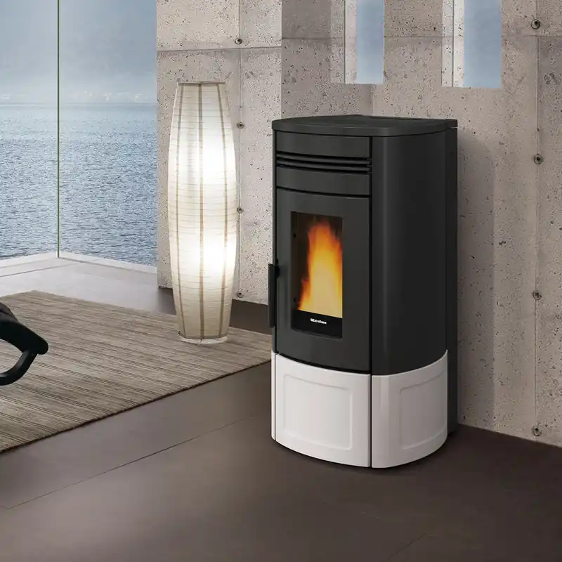 Nur Für Kurze Zeit Extraflame Evolution Line Noris Lux Pelletofen Stahl Majolika Weiß
