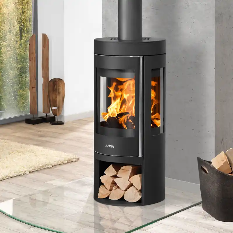Must-Have Justus Mino Trios 2.0 Kaminofen Stahl Schwarz