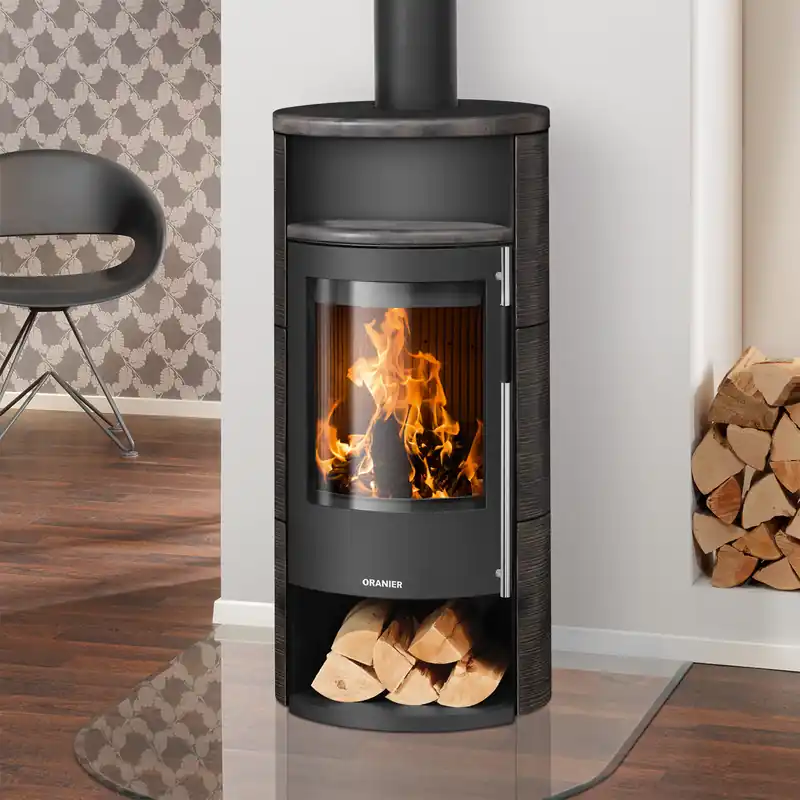 Preis Gesenkt Oranier Polar Neo 4 Kaminofen Stahl Schwarz / Keramik Namib