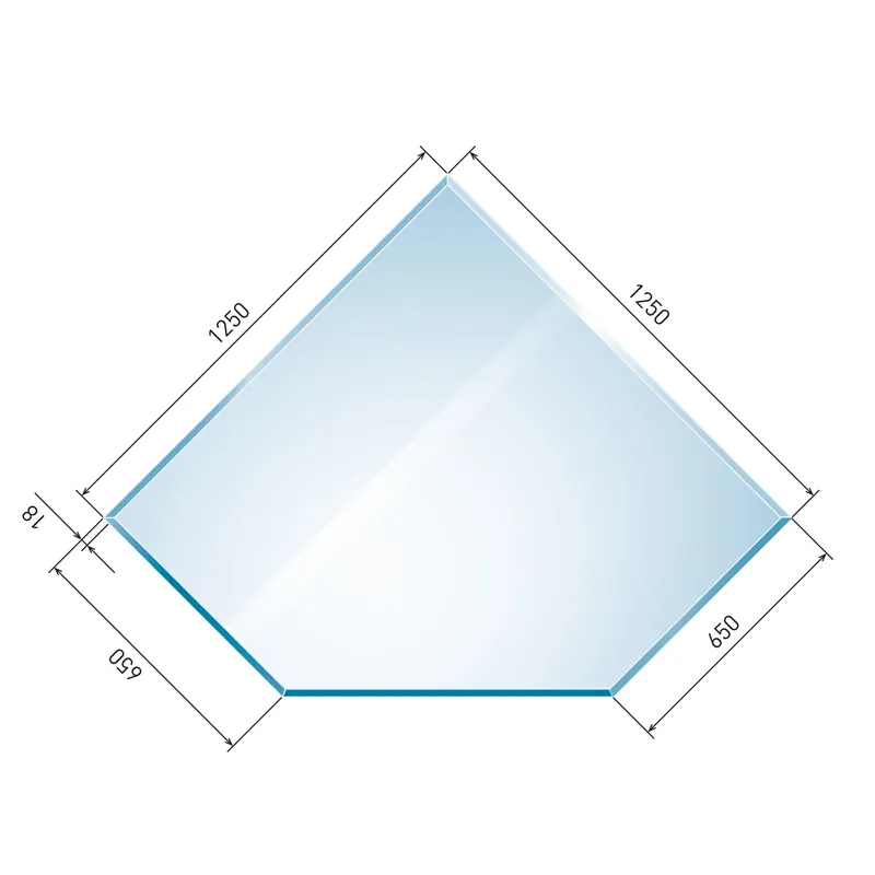 Raik Kamin Glasplatte Diamant 2 inkl. Facette Saisonangebot