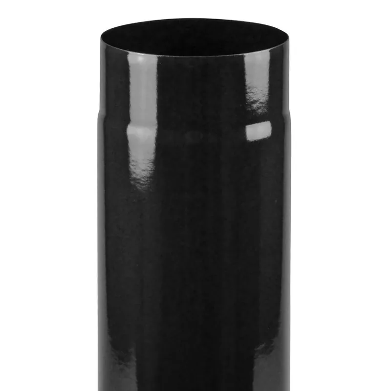 Raik Rauchrohr / Ofenrohr Emaille 130mm - 500mm Schwarz Zertifiziert