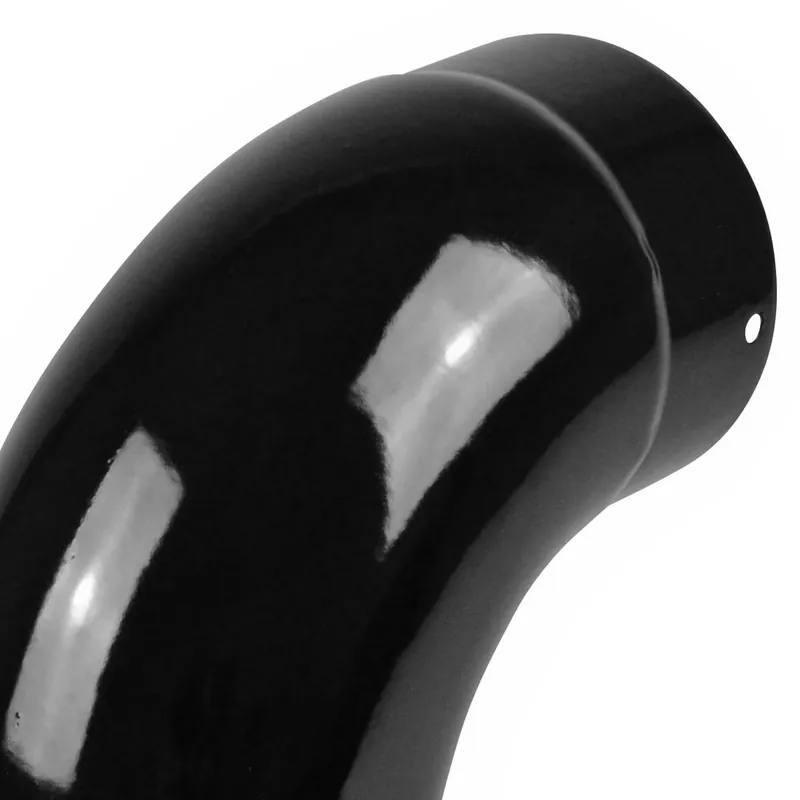 Raik Rauchrohrbogen / Ofenrohrbogen Emaille 120mm - 90° Bogen glatt Schwarz Begrenztes Angebot