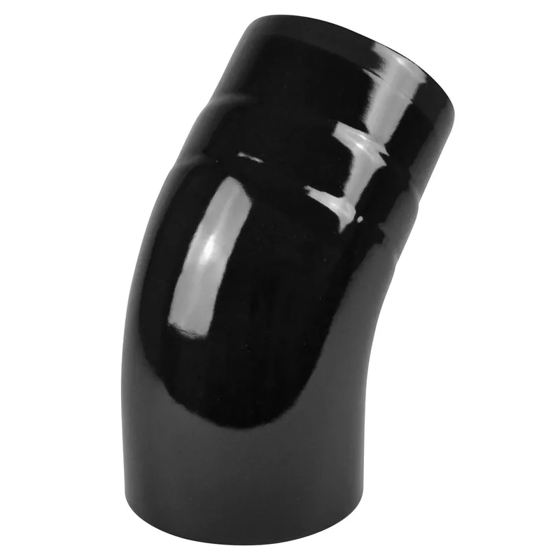 Nur Für Kurze Zeit Raik Rauchrohrbogen / Ofenrohrbogen Emaille 120mm - 45° Bogen glatt Schwarz