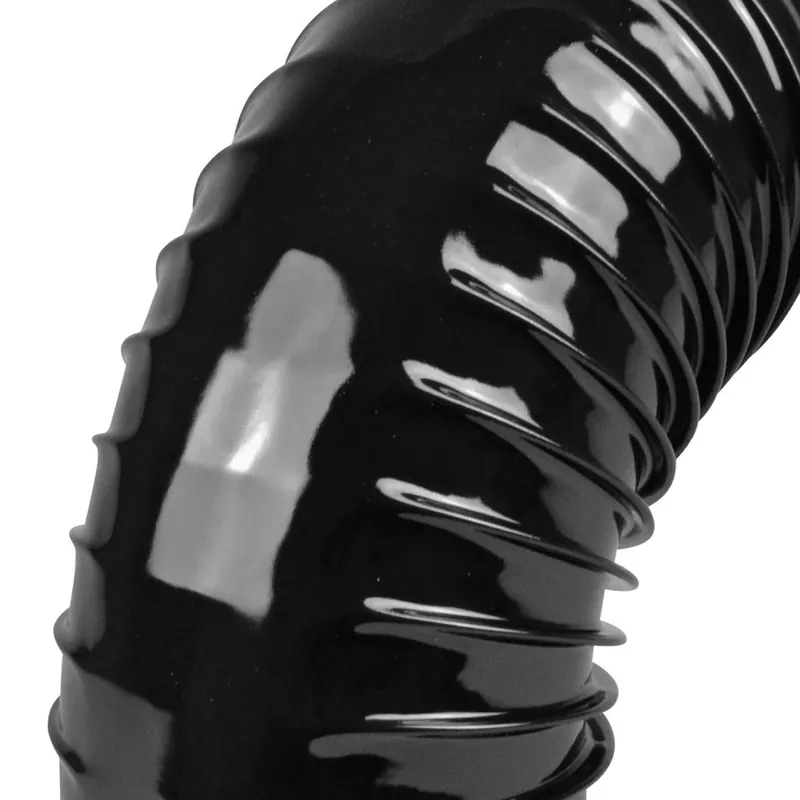 Kracherpreis Raik Rauchrohrbogen / Ofenrohrbogen Emaille 120mm - 90° Bogen gerippt Schwarz