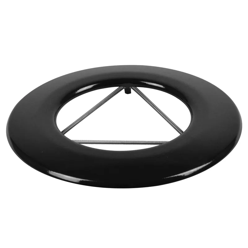 Raik Rauchrohr / Ofenrohr Emaille 120mm - Wandrosette mit Feder Schwarz Neu Im Sortiment